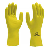 Luva Nitrílica Amarela Super Glove Forte