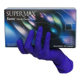 Luva Nitrilica Azul Cobalto Roxa Pmg Nitrilo Sonic Supermax