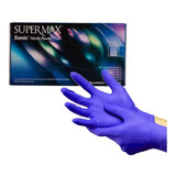 Luva Nitrílica Descartável Azul Sonic Cx C/100 Industria