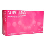 Luva Nitrílica Descartável S/pó Pink Supermax C/1000 Und