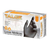 Luva Nitrílica Preta Black Churrasco/barbeiro/tatuador C/100