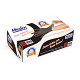 Luva Nitrílica Preta Cx C/ 1000 Unds Medix