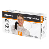 Luva Nitrílica Preta Descartável Sem Pó Inoven Cx C/ 100 Un