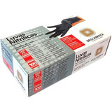 Luva Nitrilica Preta Profissional Churrasco/barbeiro C/100un