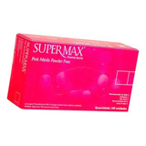 Luva Nitrilica Supermax - Cor Rosa