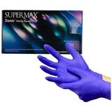 Luva Nitrílica Supermax Caixa C/100 Unid Azul Cobalto Tam. G