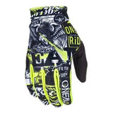 Luva Oneal Matrix Motocross Mx Trilha Enduro Off Road Cor Attack Preto Amarelo Neon Tamanho G