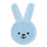 Luva Oral Care Rabbit Azul 0+m Limpeza Boca Gengiva Mam Baby