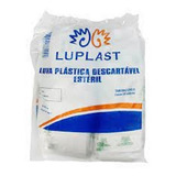 Luva Plástica Estéril Descartável Luplast C/ 100 Unidades