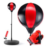 Luva Punching Ball De Chao Saco Kit Boxe Infantil Completo