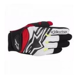 Luva Street Alpinestars Spartan Motociclismo Preta/tricolor