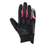 Luva Texx Way Motoqueiro Viagem Com Tecnologia Touch Cor Preta/vermelha Tamanho Xl(2g)