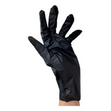 Luva Vinflex Descartável Preta Tam M Sem Latex Sem Pó C/100