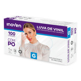 Luva Vinil Talge C/ Talco 10x100un