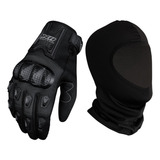 Luva X11 Blackout Feminina Motociclista Moto + Touca Frio