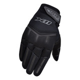 Luva X11 Fit X Motoqueiro Motociclista Motocross Bike Touch Cor Preto Tamanho M