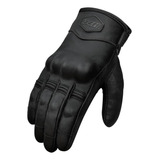 Luva X11 Motoqueiro Route 2 Couro Proteção Moto Motociclista Cor Preto Tamanho Gg