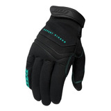 Luva X11 Nitro Win Color Moto Motoqueiro Motoboy Frio Touch Cor Preto E Azul Tamanho 3g