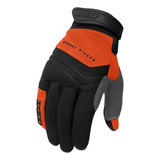Luva X11 Nitro Win Color Moto Motoqueiro Motoboy Frio Touch Cor Preto E Laranja Tamanho Gg