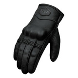 Luva X11 Route 2 Motociclista Cano Curto C/couro De Cabra Cor Preto Tamanho G
