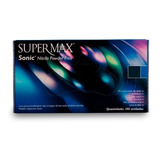 Luvas Descartáveis Supermax Sonic Azul-cobalto Nitrilo C/100