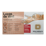 Luvas Descartável Descarpack Luva De Vinil