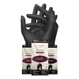 Luvas Em Látex Master Gloves Pro Black 10 Unidades Tamanho G Cor Preto Tamanho Grande