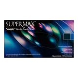 Luvas Procedimento Sonic Azul Nilitrica Supermax C/100