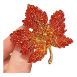 Luxo Broche Cristal Strass Dourado Vermelho