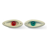 Luz De Bordo Proa Olho De Tubarão Led 12v Cor Branca