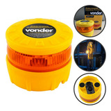 Luz De Emergencia Giratoria Ambar Com Imã Ip66 Recarregavel
