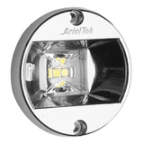 Luz De Popa Circular Cromada Led 12v Cor Branca Barco Lancha
