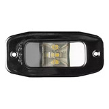 Luz De Popa Retangular Cromada Led 12v P/ Embarcações