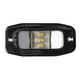 Luz De Popa Retangular Cromada Led 12v P/ Embarcações