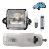 Luz Iluminação Do Teto + Luz Placa Fusca 67 A 77 Com Lampada