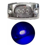 Luz Subaquática Led Azul 12v 24v Ip68 Em Inox Lancha Piscina
