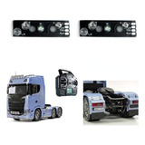 BRUTUS - SCANIA R620 BLACK COM CARRETA VANDERLEIA CARGA SECA 1/14 DE CONTROLE  REMOTO 