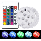 Luzes Led Rgb Subaquáticas Ventosa Controle