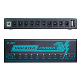 M-vave Efeito De Guitarra Pedal Fonte 10 Isolado Dc Saída 9v