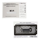 M14 Tinteiro Rolete Refil Para Etiquetadora
