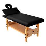 Maca Massagem Fixa Bali Spa Reclinavel Preta Salus