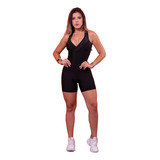 Macacão Academia Fitness Feminino Macaquinho Suplex C/ Bojo