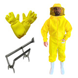 Macacão Apicultor Sr Premium + Luva + Saca Quadro Com Formão