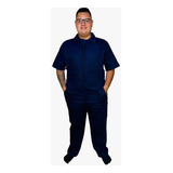 Macacão Brim Uniforme Pesado/ Reforçado Com Manga Curta 04