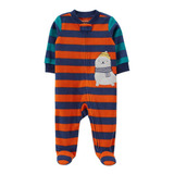 Macacão Carters Fleece Colegial Sem Pé Bebê Menino