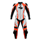 Macacão Couro Moto Titanium 1 Peça Racing Rabbit Energy