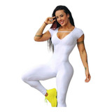 Macacão Fitness Treino Academia Modela Empina Bumbum Longo
