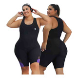 Macacão Ginastica De Academia Suplex Com Lycra Plus Size Exg