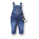 Macacão Jardineira De Bebê Jeans Infantil