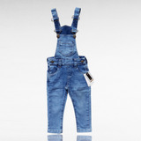 Macacão Menino Jeans Jardineira Infantil Tam. 1 A 8